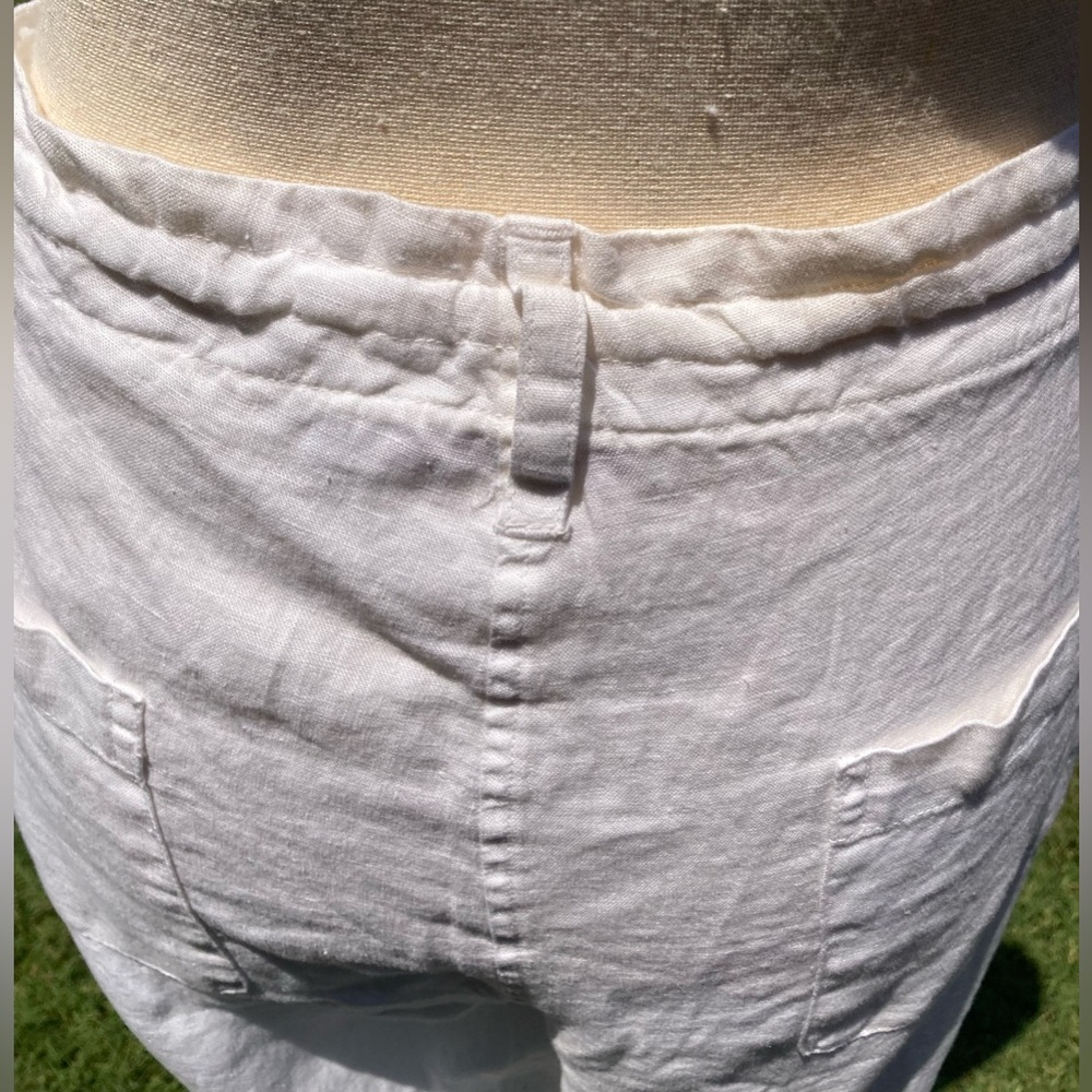 Johnny Was Ivory Lace & Crochet Trimmed Women's Pants - Picture 4 of 15